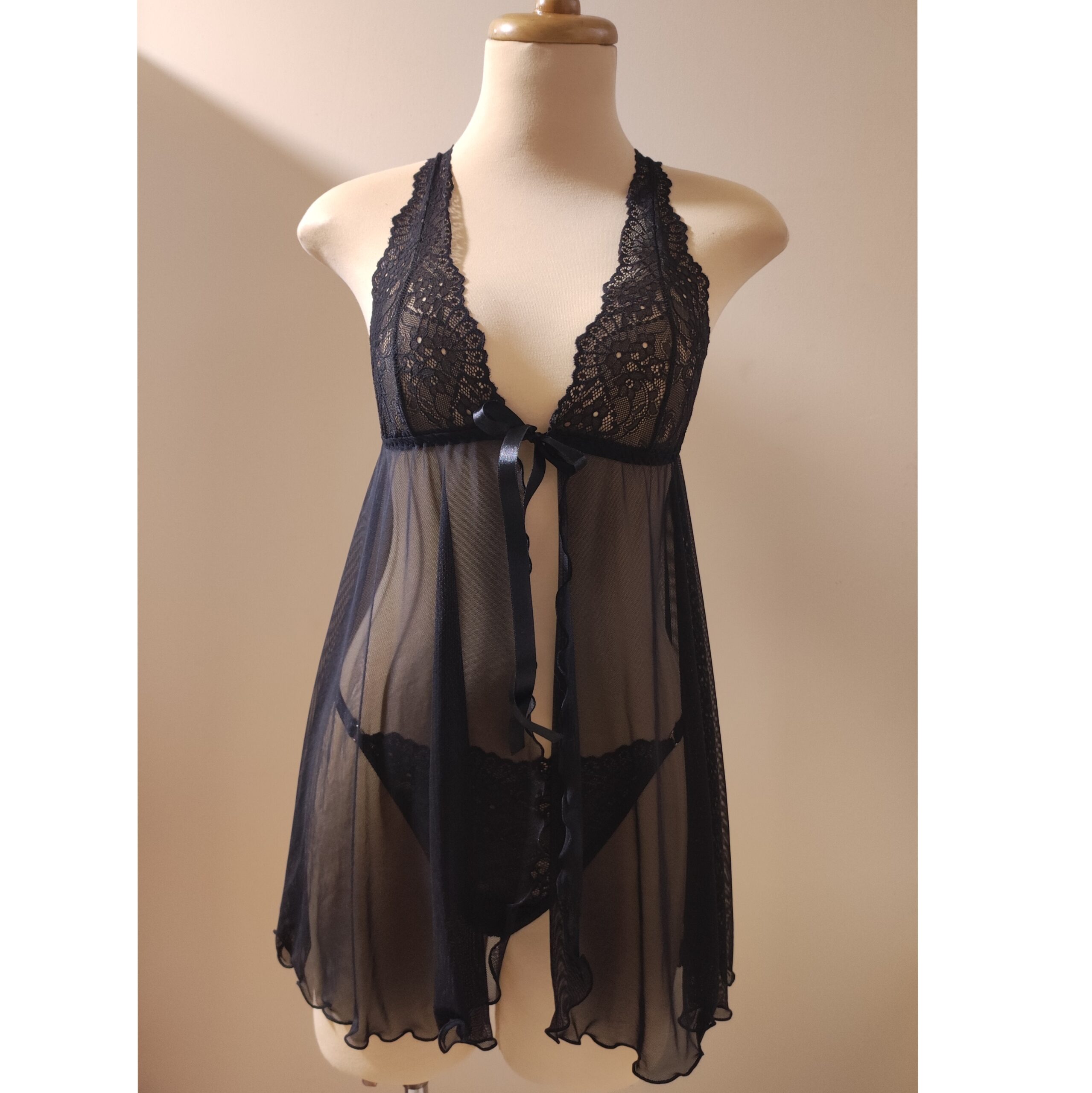 Babydoll Luna Negro